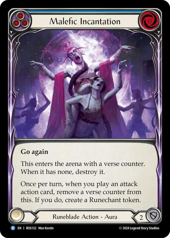 Malefic Incantation (Blue) [ROS132] (Rosetta) | Webway Games