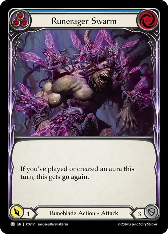 Runerager Swarm (Blue) [ROS151] (Rosetta)  Rainbow Foil | Webway Games