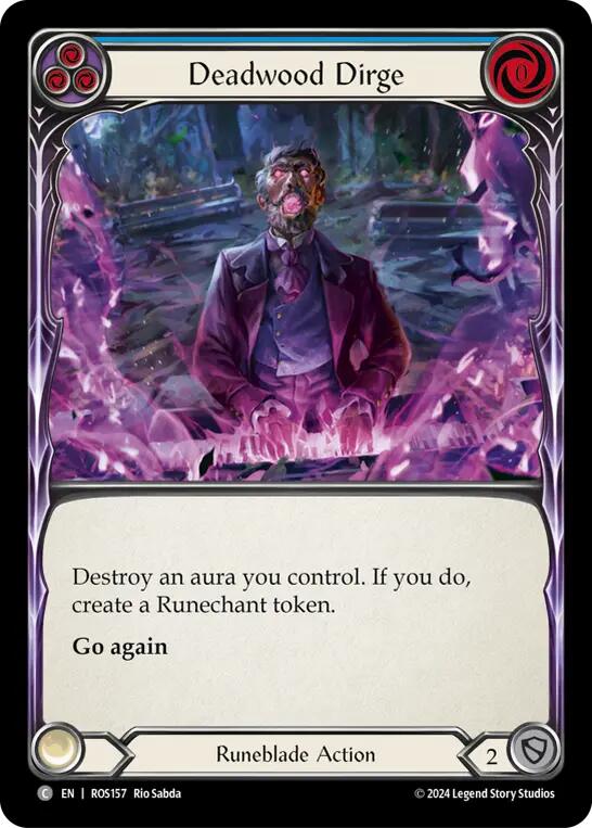 Deadwood Dirge (Blue) [ROS157] (Rosetta)  Rainbow Foil | Webway Games