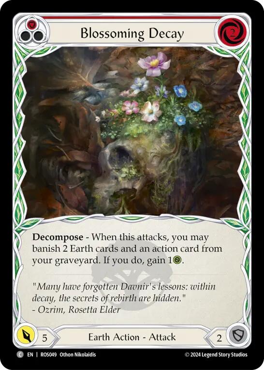 Blossoming Decay (Red) [ROS049] (Rosetta)  Rainbow Foil | Webway Games