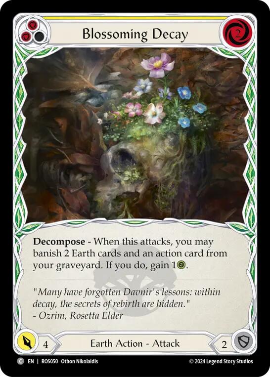 Blossoming Decay (Yellow) [ROS050] (Rosetta)  Rainbow Foil | Webway Games