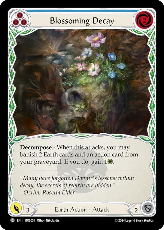 Blossoming Decay (Blue) [ROS051] (Rosetta)  Rainbow Foil | Webway Games