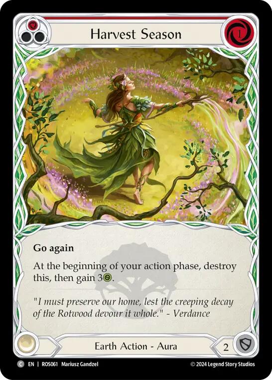 Harvest Season (Red) [ROS061] (Rosetta)  Rainbow Foil | Webway Games