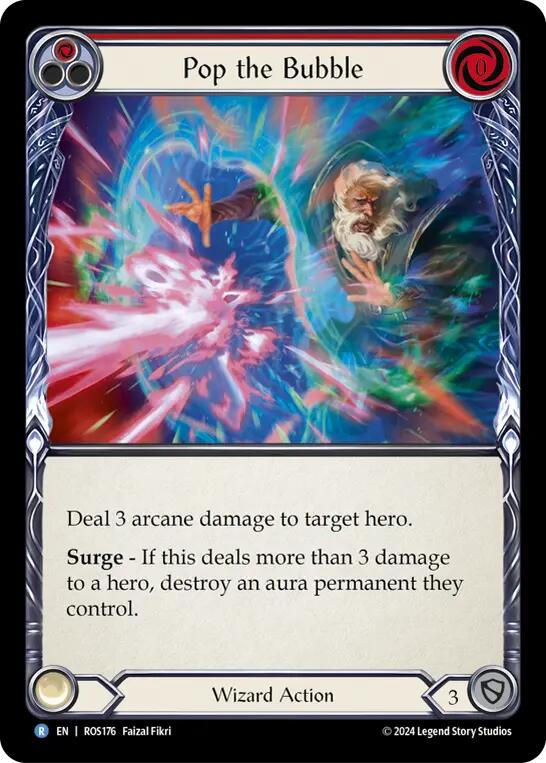 Pop the Bubble (Red) [ROS176] (Rosetta)  Rainbow Foil | Webway Games