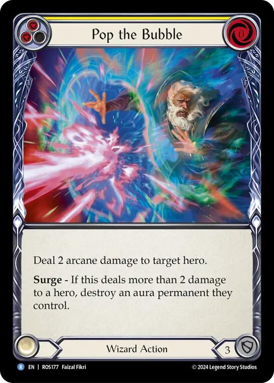 Pop the Bubble (Yellow) [ROS177] (Rosetta)  Rainbow Foil | Webway Games