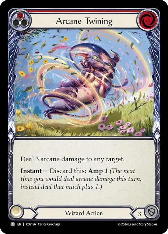 Arcane Twining (Red) [ROS186] (Rosetta)  Rainbow Foil | Webway Games
