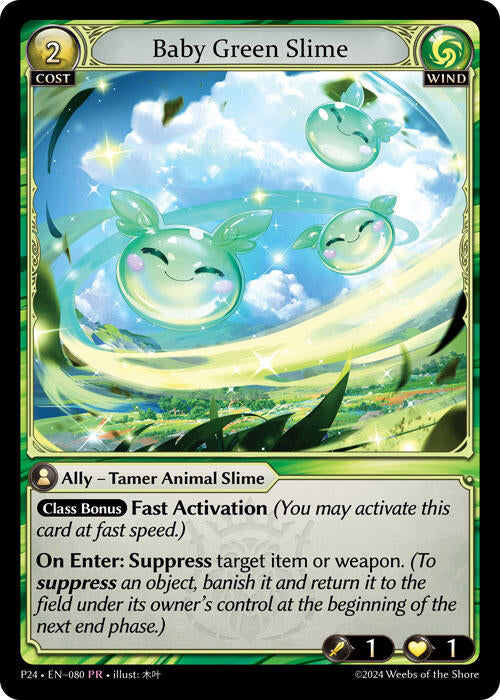 Baby Green Slime (080) [Promotional Cards] | Webway Games