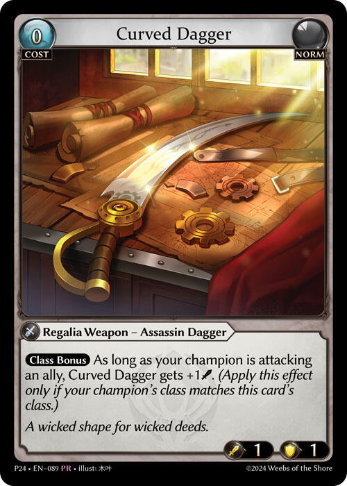 Curved Dagger (089) [Promotional Cards] | Webway Games