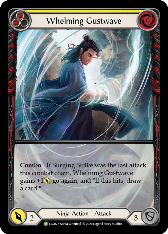 Whelming Gustwave (Yellow) [LGS027] (Promo)  Rainbow Foil | Webway Games