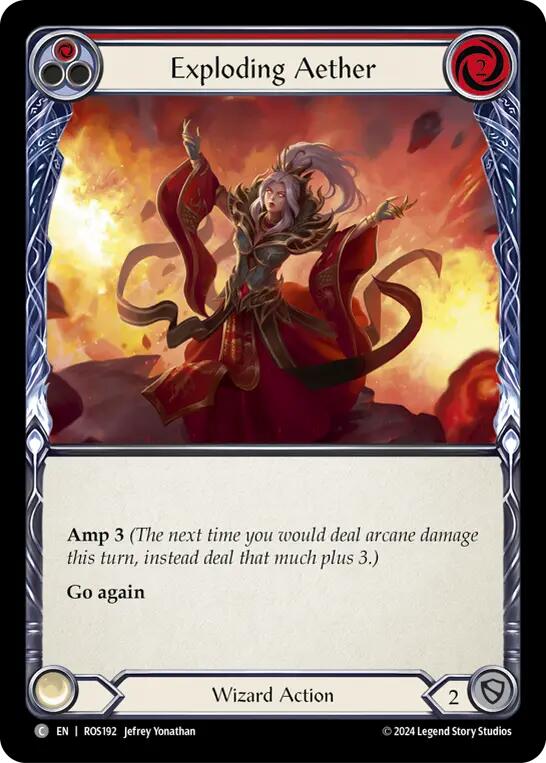 Exploding Aether (Red) [ROS192] (Rosetta)  Rainbow Foil | Webway Games