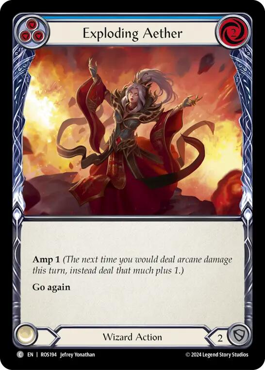 Exploding Aether (Blue) [ROS194] (Rosetta)  Rainbow Foil | Webway Games
