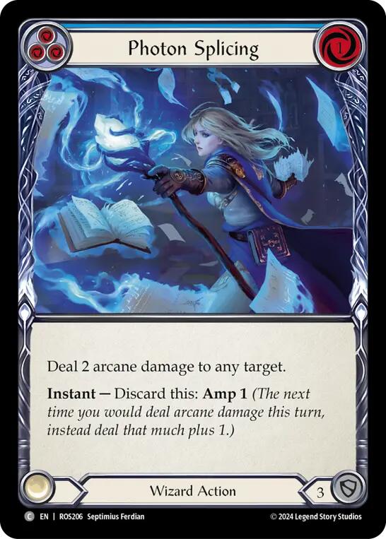 Photon Splicing (Blue) [ROS206] (Rosetta)  Rainbow Foil | Webway Games