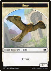 Bird (003) // Serra the Benevolent Emblem Double-Sided Token [Modern Horizons Tokens] | Webway Games