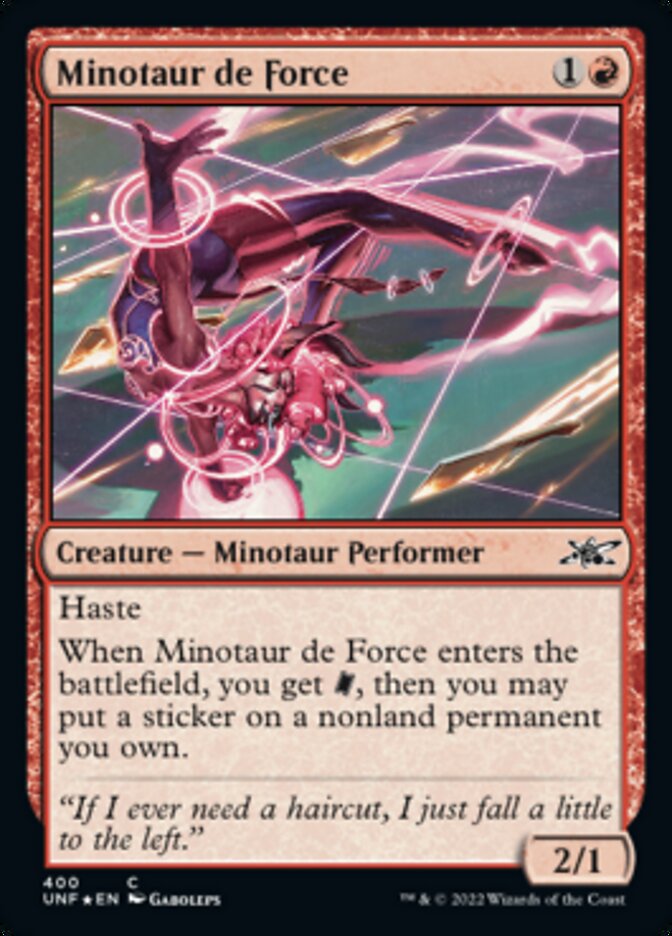Minotaur de Force (Galaxy Foil) [Unfinity] | Webway Games