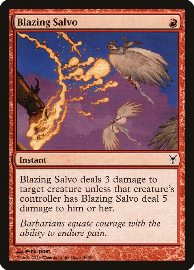 Blazing Salvo [Duel Decks: Sorin vs. Tibalt] | Webway Games