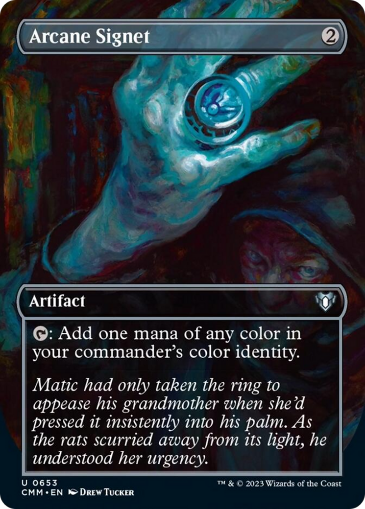 Arcane Signet (Borderless Alternate Art) [Commander Masters] | Webway Games