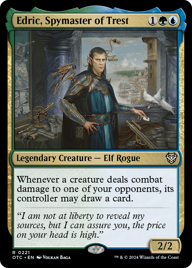 Edric, Spymaster of Trest [Outlaws of Thunder Junction Commander] | Webway Games