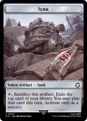 Junk // Robot Double-Sided Token [Fallout Tokens] | Webway Games