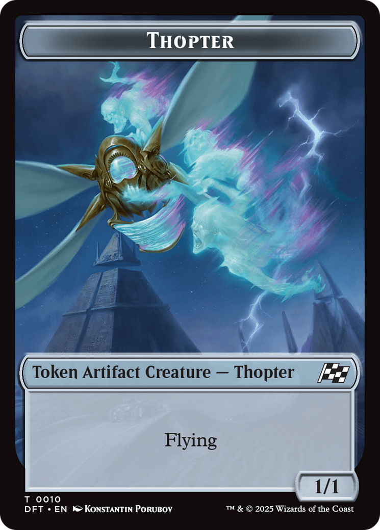 Goblin // Thopter (0010) Double-Sided Token [Aetherdrift Tokens] | Webway Games