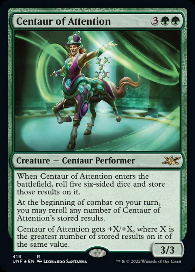 Centaur of Attention (Galaxy Foil) [Unfinity] | Webway Games