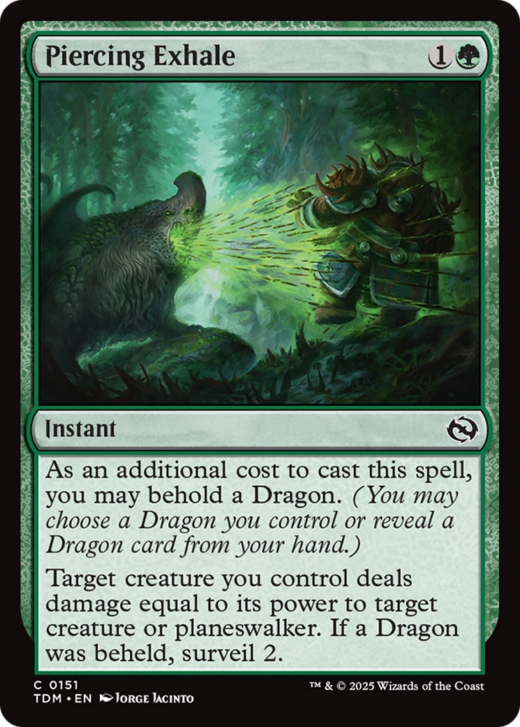 Piercing Exhale [Tarkir: Dragonstorm] | Webway Games