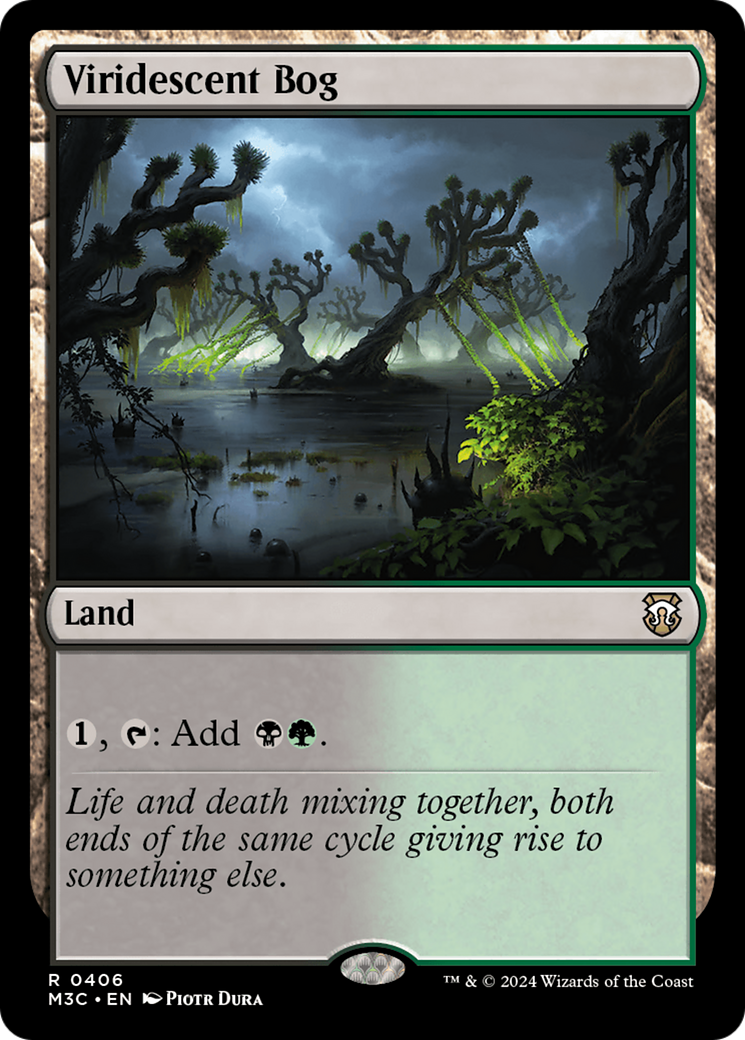 Viridescent Bog (Ripple Foil) [Modern Horizons 3 Commander] | Webway Games