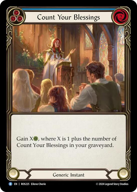 Count Your Blessings (Blue) [ROS225] (Rosetta)  Rainbow Foil | Webway Games