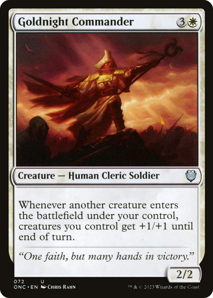Goldnight Commander [Phyrexia: All Will Be One Commander] | Webway Games