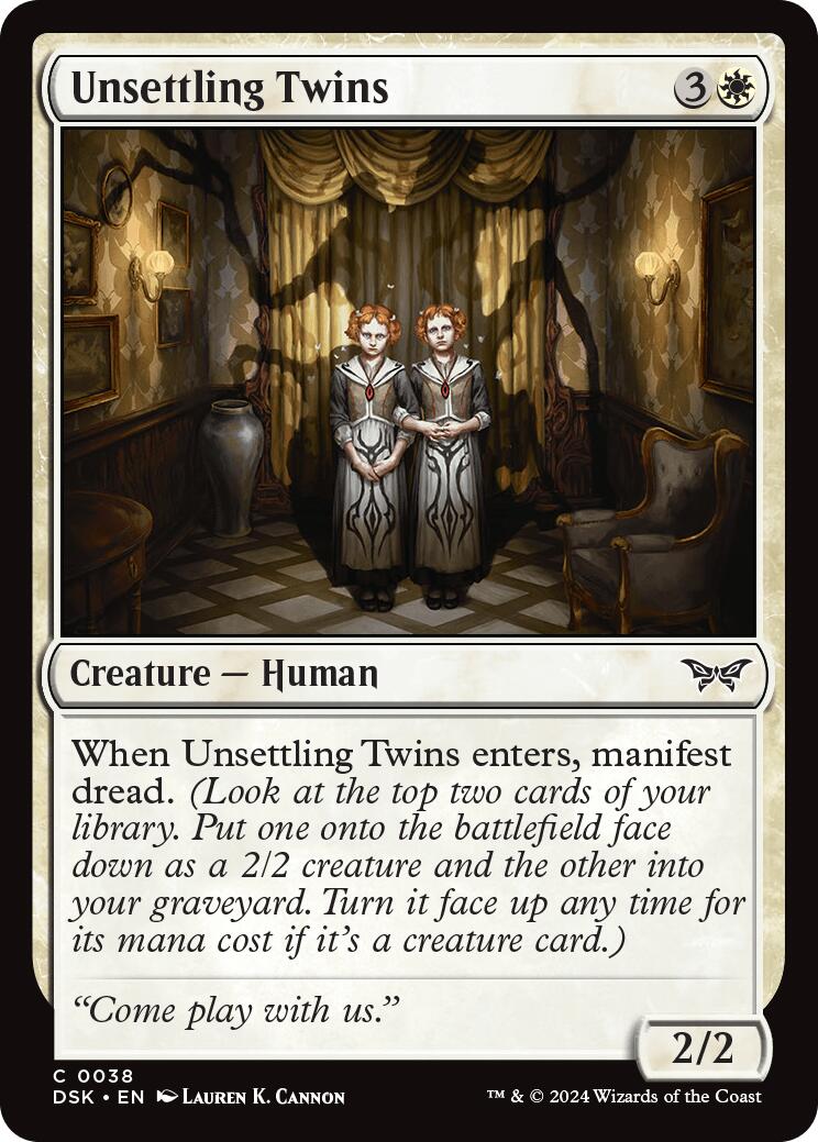 Unsettling Twins [Duskmourn: House of Horror] | Webway Games
