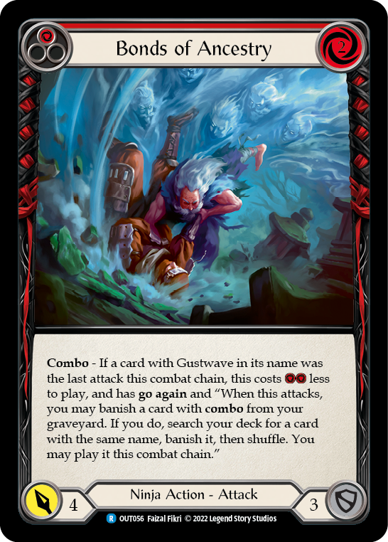 Bonds of Ancestry (Red) [OUT056] (Outsiders)  Rainbow Foil | Webway Games