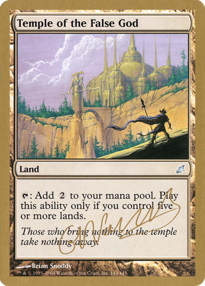 Temple of the False God (Gabriel Nassif) [World Championship Decks 2004] | Webway Games