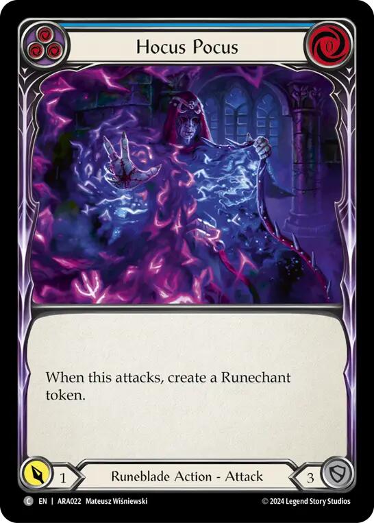 Hocus Pocus (Blue) [ARA022] (Rosetta Aurora Blitz Deck) | Webway Games