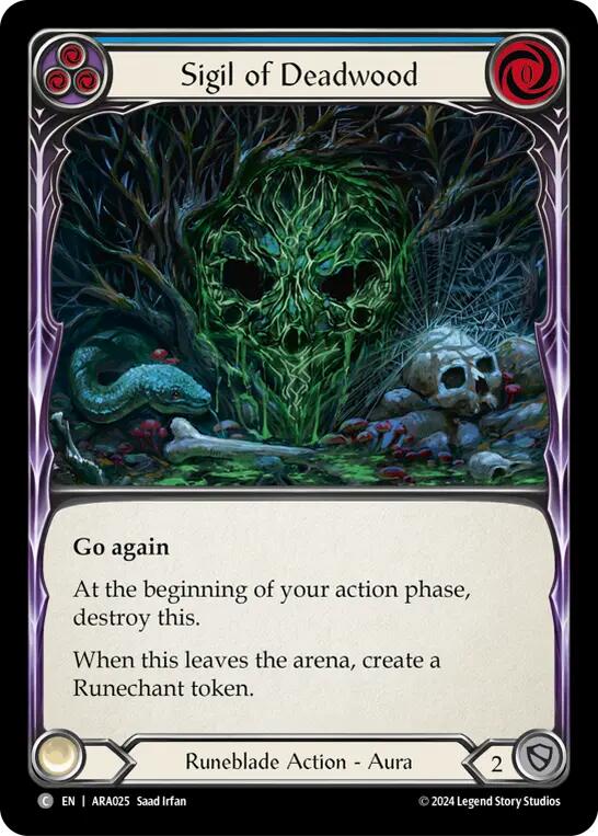 Sigil of Deadwood [ARA025] (Rosetta Aurora Blitz Deck) | Webway Games