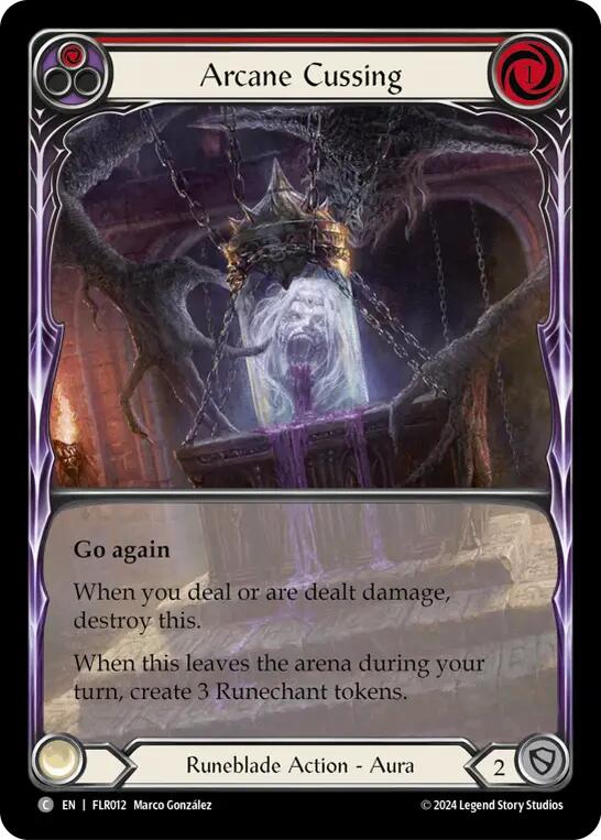 Arcane Cussing (Red) [FLR012] (Rosetta Florian Blitz Deck) | Webway Games