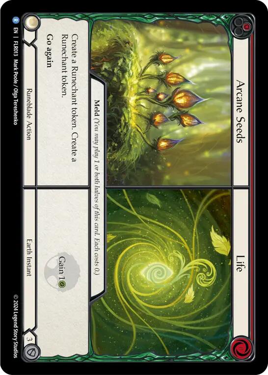 Arcane Seeds <> Life [FLR013] (Rosetta Florian Blitz Deck) | Webway Games