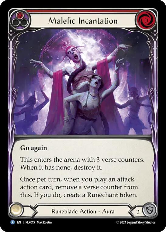 Malefic Incantation (Red) [FLR015] (Rosetta Florian Blitz Deck) | Webway Games