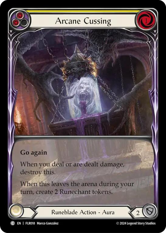 Arcane Cussing (Yellow) [FLR018] (Rosetta Florian Blitz Deck) | Webway Games