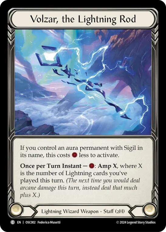 Volzar, the Lightning Rod [OSC002] (Rosetta Oscilio Blitz Deck) | Webway Games