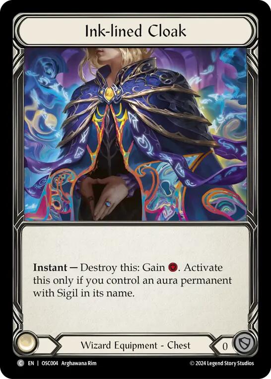 Ink-lined Cloak [OSC004] (Rosetta Oscilio Blitz Deck) | Webway Games