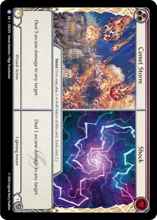 Comet Storm // Shock [OSC013] (Rosetta Oscilio Blitz Deck) | Webway Games