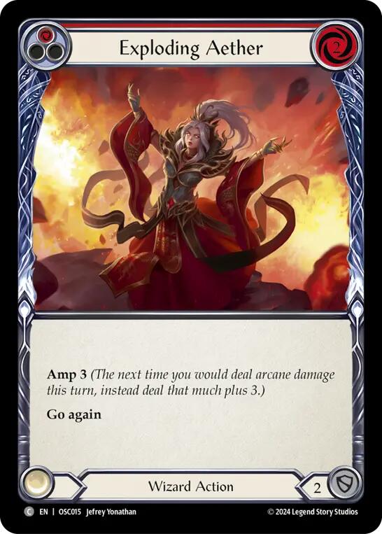 Exploding Aether (Red) [OSC015] (Rosetta Oscilio Blitz Deck) | Webway Games