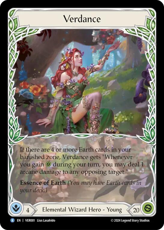 Verdance [VER001] (Rosetta Verdance Blitz Deck)  Rainbow Foil | Webway Games