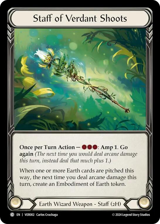 Staff of Verdant Shoots [VER002] (Rosetta Verdance Blitz Deck) | Webway Games