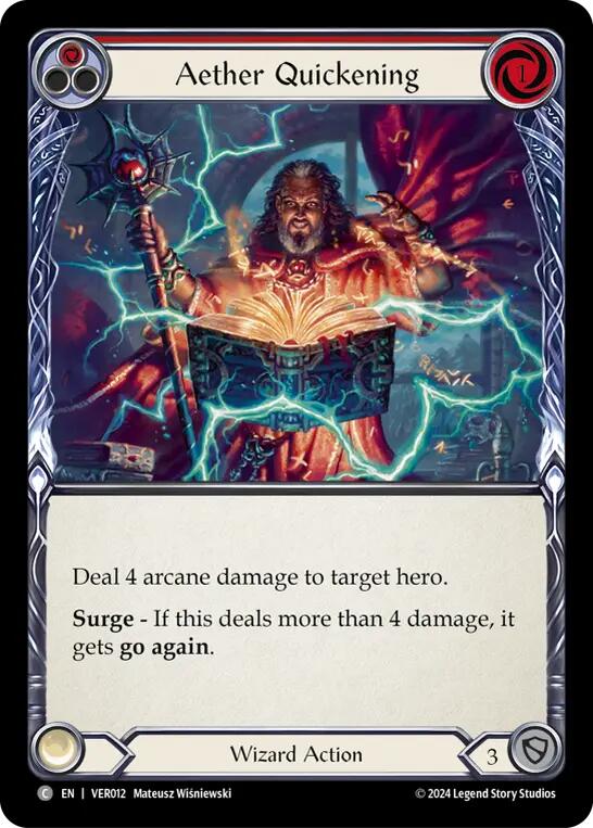 Aether Quickening (Red) [VER012] (Rosetta Verdance Blitz Deck) | Webway Games