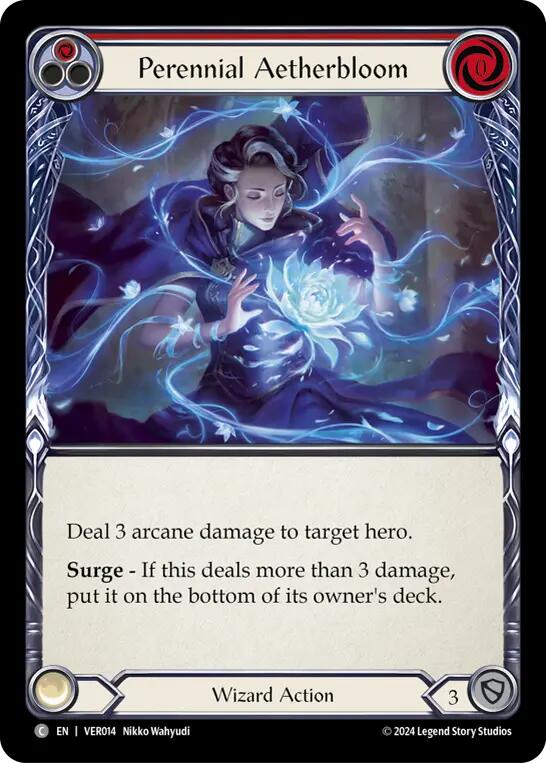 Perennial Aetherbloom (Red) [VER014] (Rosetta Verdance Blitz Deck) | Webway Games