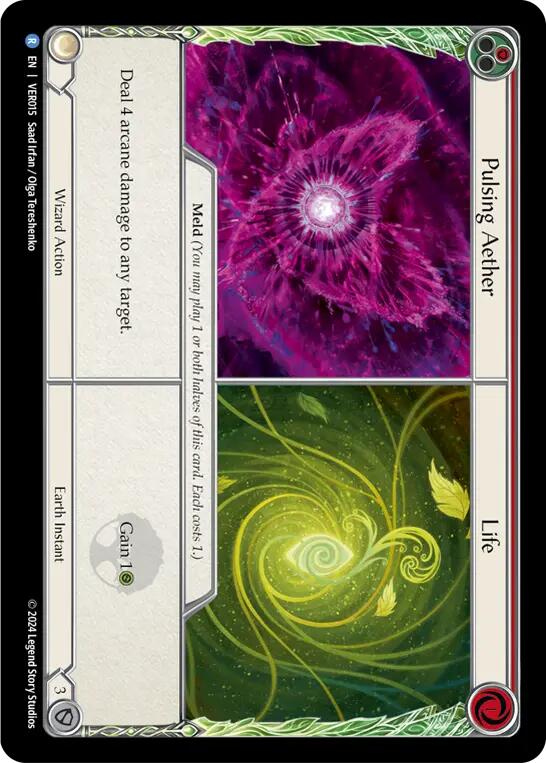 Pulsing Aether / Life [VER015] (Rosetta Verdance Blitz Deck) | Webway Games