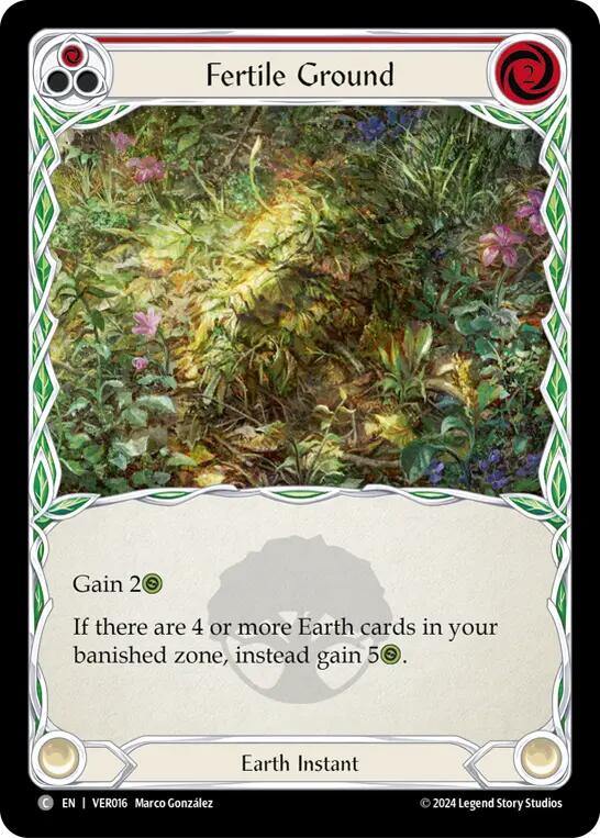Fertile Ground (Red) [VER016] (Rosetta Verdance Blitz Deck) | Webway Games