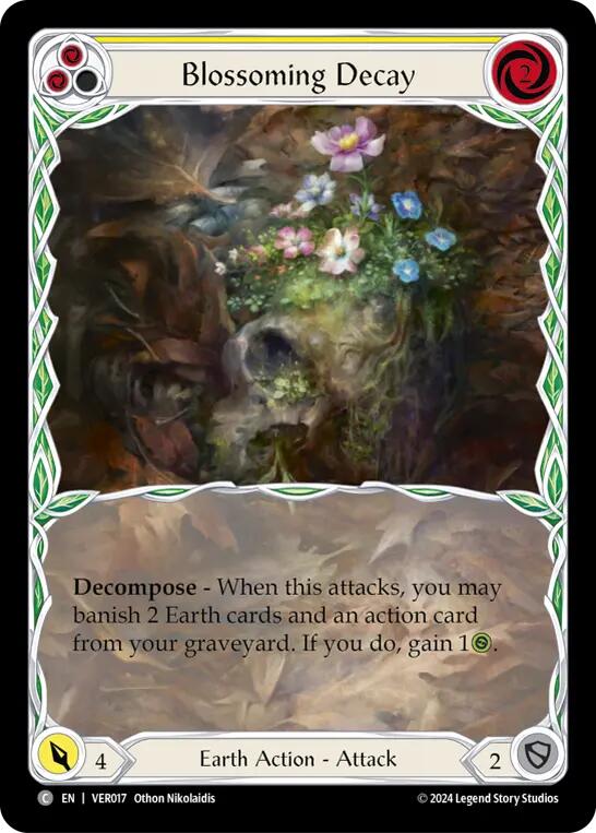Blossoming Decay (Yellow) [VER017] (Rosetta Verdance Blitz Deck) | Webway Games