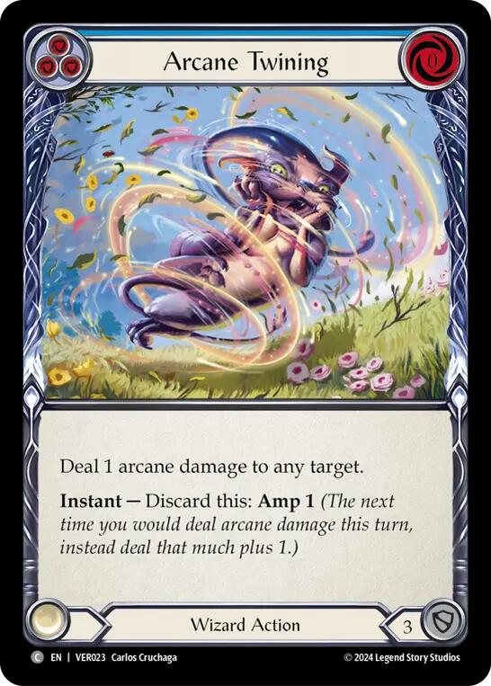 Arcane Twining (Blue) [VER023] (Rosetta Verdance Blitz Deck) | Webway Games