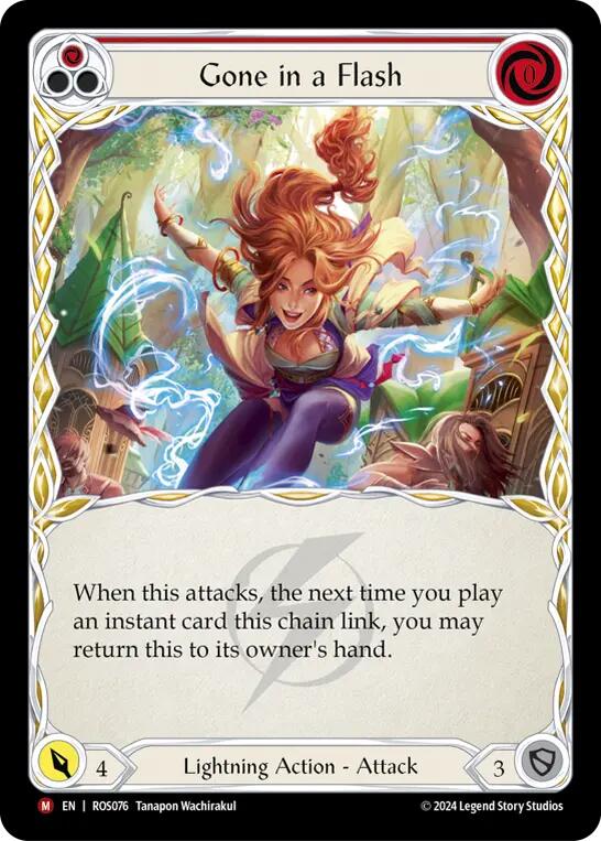 Gone in a Flash [ROS076] (Rosetta)  Rainbow Foil | Webway Games